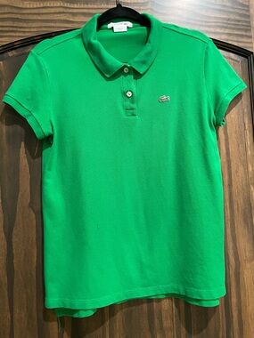 Lacoste Bright Green women’s Short Sleeve Polo